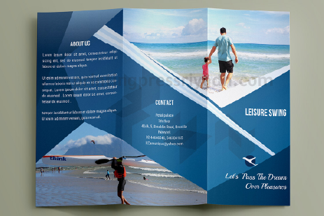 Brochure with glossy lamination