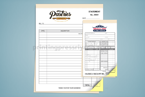 NCR Form with custom layout and branding