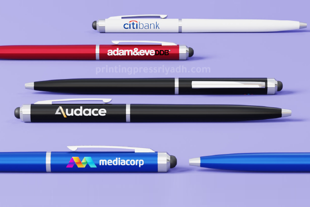 branded pens with screen printing