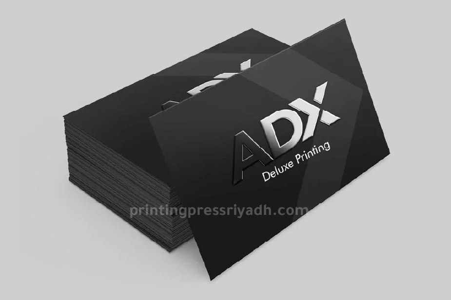 business card with spot uv