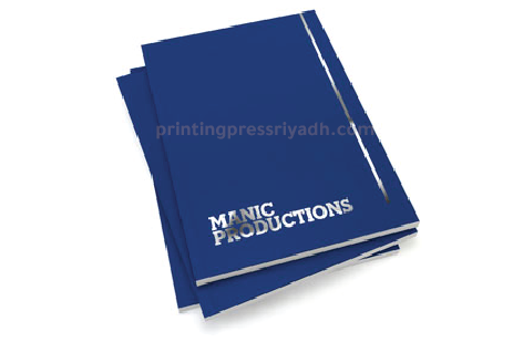 folder with metallic accents foiling