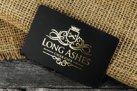 pvc card with gold foil