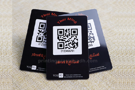 qr code pvc card