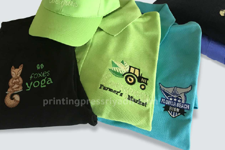tshirt with embroidery printing
